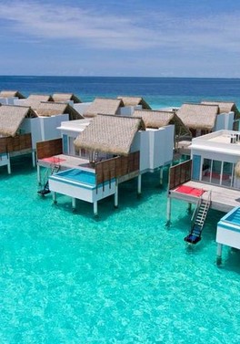 Luxurious option. Save 20% on this Water Villa with Pool at the 5* Emerald Maldives Resort & Spa