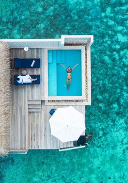 Save 35% on this 7 night holiday in a water villa with pool at the luxurious Baglioni Resort Maldives